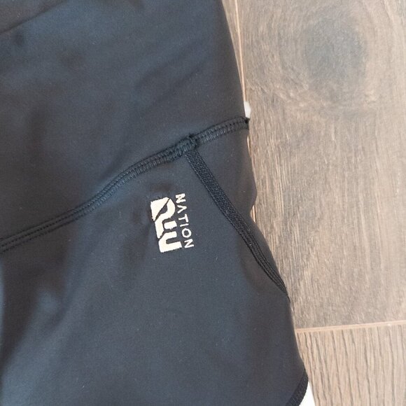 NEW P.E Nation Sprint Time High Rise Black Crossover Short 7", Size S - Picture 5 of 8
